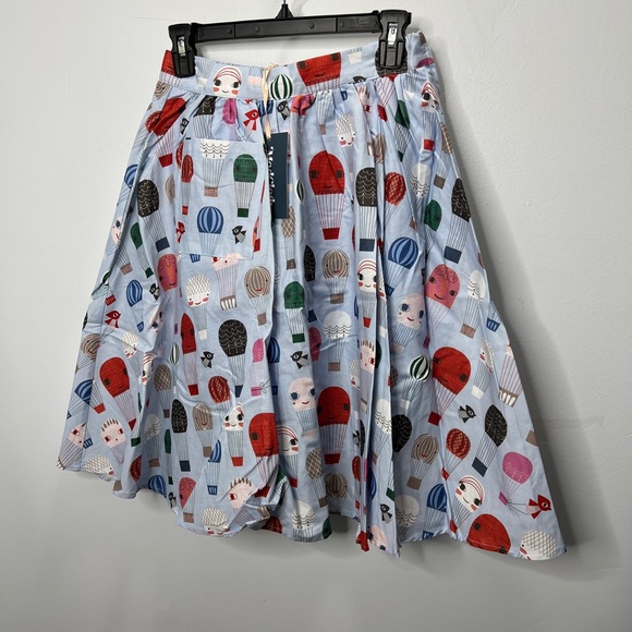ModCloth hot air balloon midi skirt w pocket and elastic back waistband nwt - Picture 4 of 8